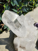 Load image into Gallery viewer, Quartz Lemurian Quartz Cluster Raw with Rainbows
