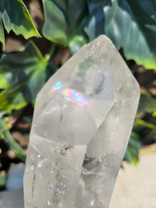 Quartz Lemurian Quartz Cluster Raw with Rainbows