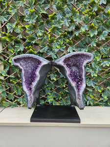 Amethyst angel wings - Statement Crystals - Butterfly wings