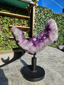 Amethyst Moon on spinning stand with from Brazil