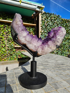 Amethyst Moon on spinning stand with from Brazil