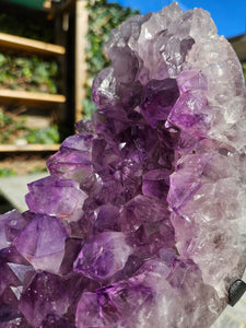 Amethyst Moon on spinning stand with from Brazil