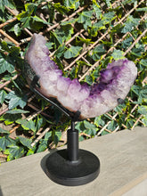 Load image into Gallery viewer, Amethyst Moon on spinning stand with from Brazil
