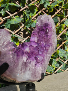 Amethyst Moon on spinning stand with from Brazil