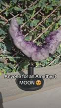 Load and play video in Gallery viewer, Amethyst Moon on spinning stand with from Brazil
